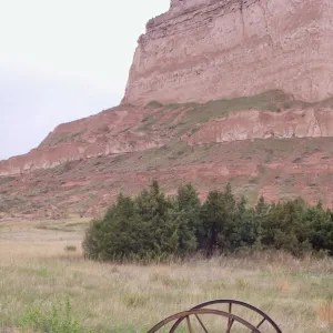 Mormon Trail hand-cart