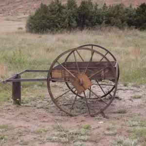 Mormon Trail hand-cart