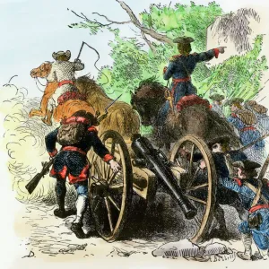 Moving artillery in the French and Indian War