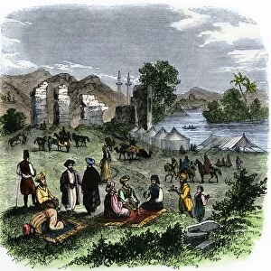 Muslim travelers visiting Antioch, 1800s