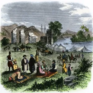 Muslim travelers visiting Antioch, 1800s Muslim travelers visiting Antioch, 1800s