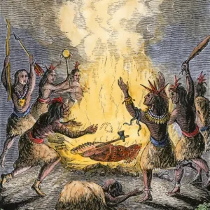 Native American ceremony in early New England