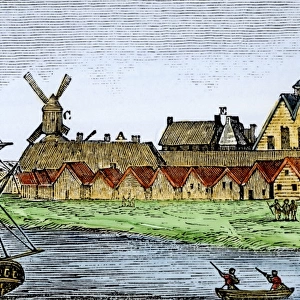 New Amsterdam in the mid-1600s