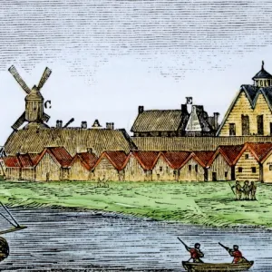 New Amsterdam in the mid-1600s