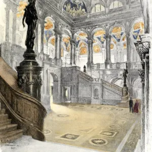 New Library of Congress building, 1890s