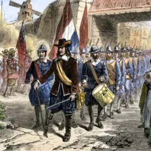 New Netherland Surrender Print, 1664 New Netherland Surrender Print, 1664