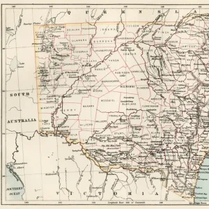 New South Wales map, 1800s