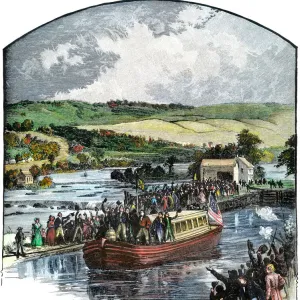 Opening the Erie Canal, 1825