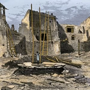 Oraibi, a Hopi village, 1870s