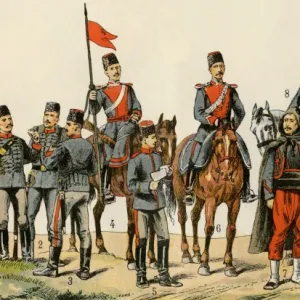 Ottoman Turk soldiers, circa 1900