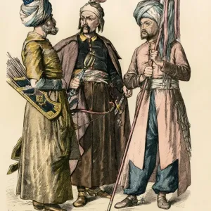 Early 18th Century Ottoman Turk Soldiers Print