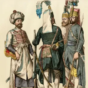 Ottoman Turk soldiers, early 1700s