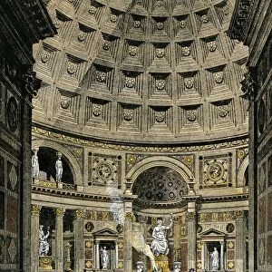 Pantheon interior, ancient Rome