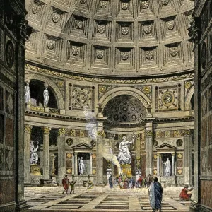 Pantheon interior, ancient Rome