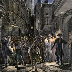 Paris streets under mob rule during the French Revolution