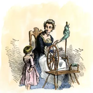 American Woman Spinning Print American Woman Spinning Print