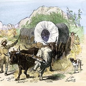 Pioneers moving west, early 1800s