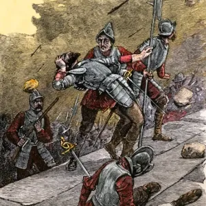 Pizarro's Assault on Sacsahuaman Print Pizarro's Assault on Sacsahuaman Print