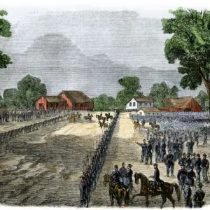 Port Hudson, Louisiana, surrendering to the Union Army, 1863