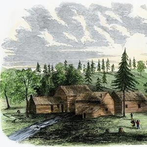Prospectors cabins, California Gold Rush