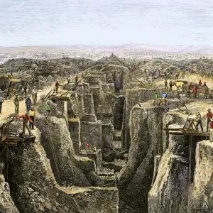 Diamond Diggings Print, 1872
