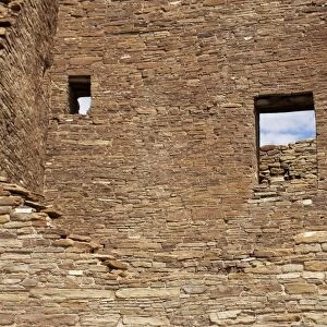 Pueblo Bonito walls and windows, Chaco Canyon NM
