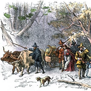 Puritan families migrating to Connecticut, 1635