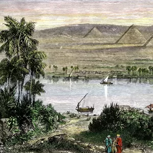 Pyramids along the Nile
