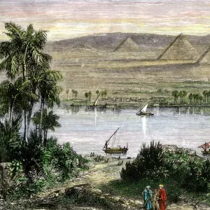 Pyramids along the Nile