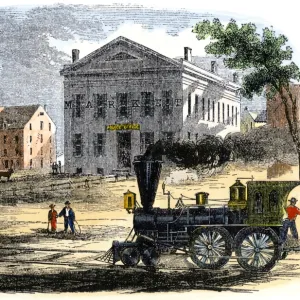 Railroad in Syracuse, New York, 1850s