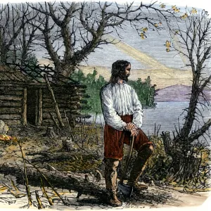 Roger Williams making a home in Rhode Island, 1636