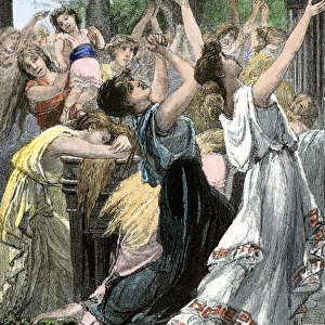 Roman women fearful of Carthaginian invasion, Punic Wars