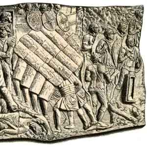 Romans battling Germans, Column of Trajan