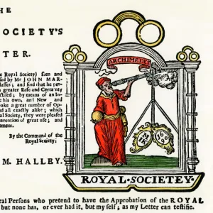 Royal Society endorsement of a lens-grinder, 1600s