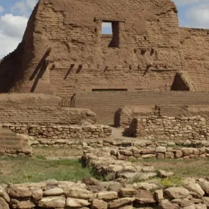 Ruins of Spanish mission at Pecos Pueblo Ruins of Spanish mission at Pecos Pueblo