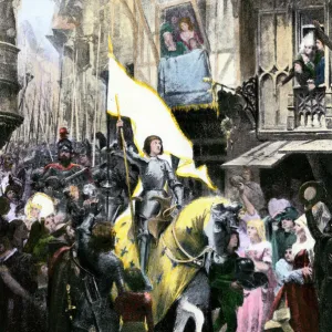 Sacred banner carried by Joan of Arc into Orleans