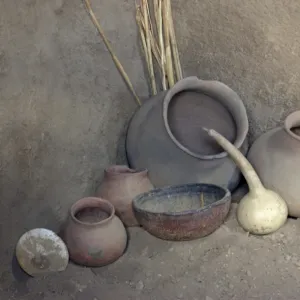 Salado culture prehistoric pottery artifacts, Arizona