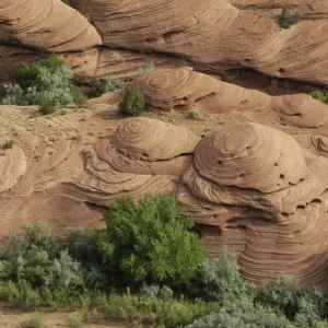 Sandstone shapes in Canyon de Chelly, Arizona Sandstone shapes in Canyon de Chelly, Arizona