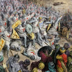 Seljuk Turks defeated at Dorylaeum, First Crusade