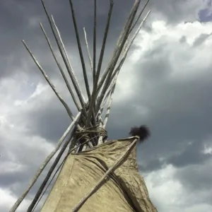 Sioux tepee of buffalo-hide