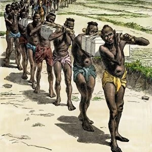 Sir Richard Burton exploring central Africa, 1850s