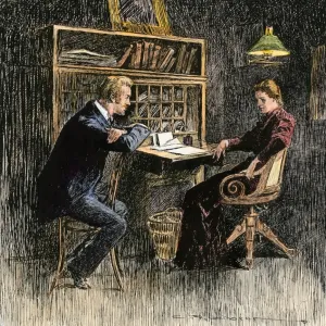 Oficina pequeña a finales de 1800. Oficina pequeña a finales de 1800.