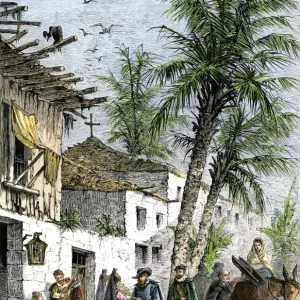 Spanish colonial days in St. Augustine, Florida