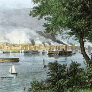 St. Louis on the Mississippi River, 1870s