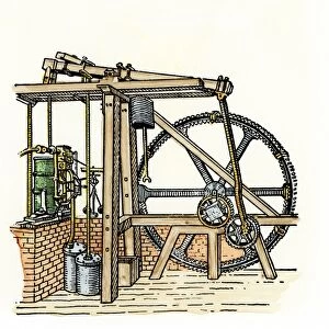 Steam engine of James Watt