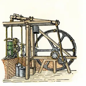 Steam engine of James Watt