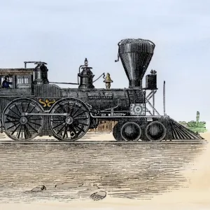 Steam locomotive 1850s