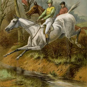 Steeplechase riders in Britain, 1880s