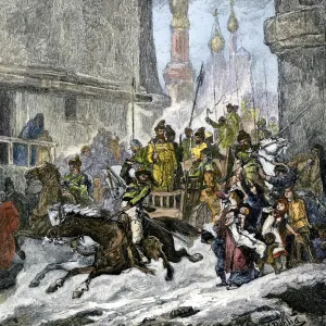 The Streltsi going to execution for their revolt against Tsar Peter I The Streltsi going to execution for their revolt against Tsar Peter I
