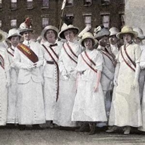 Suffragette parade leaders in New York City, 1912